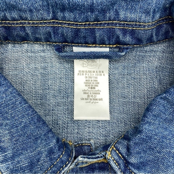 Disney Parks 25th Anniversary Hercules Embroidered Denim Jean Jacket - XL - Picture 2 of 16